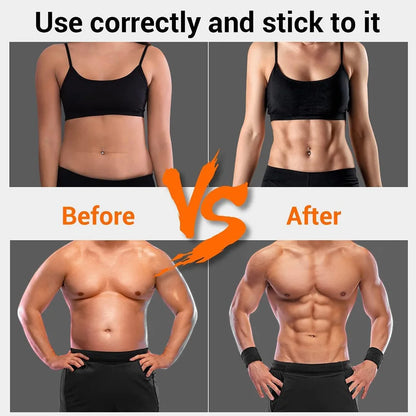 Muscle Toner Smart Abdominal Toning Belt EMS Muscle Stimulator Ab Trainer USB Charge Body Massager Weight Loss Fitness Equipment Beauty World Shop