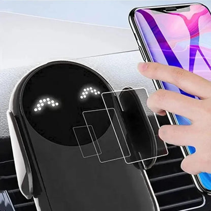 Infrared Induction Car Wireless Charger Stand Car Air Vent Clamp for iPhone 16~12 Pro Max Samsung Galaxy S25/S24 Fast Charging Beauty World Shop