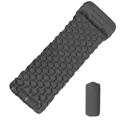 Outdoor Camping Inflatable Mattress Sleeping Pad With Pillows Ultralight Air Mat Built In Inflator Pump Hiking Beauty World Shop
