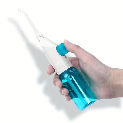 Household High Pressure Oral Irrigator Portable Teeth Clean Water Dental Floss Manual High Pressure Water Toothpick Beauty Fashion