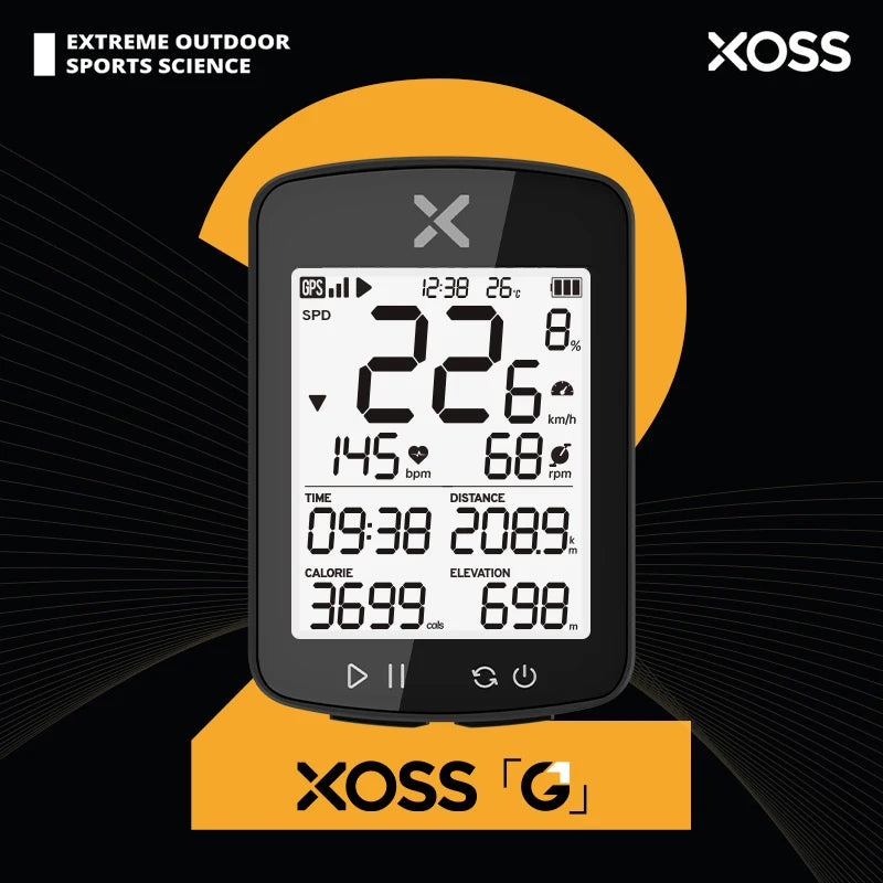 XOSS G2 Plus Bike Computer Wireless GPS Cycling Speedometer Waterproof ANT+ Cadence Speed Smart Bicycle Odometer Roadbike MTB Beauty World Shop