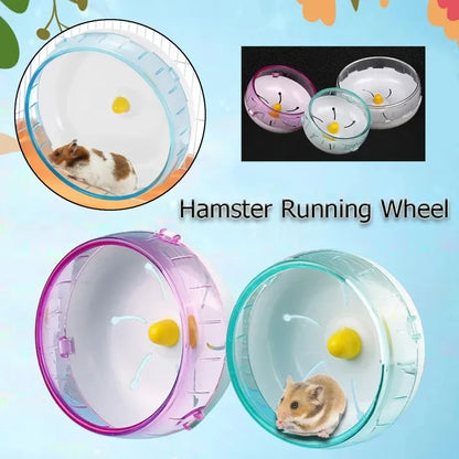 Hamster Wheel Running Disc Toy Sport Running Silent Transparent Small Pet Rotatory Jogging Wheel Toys Pet Hamster Cage Supplies Beauty World Shop