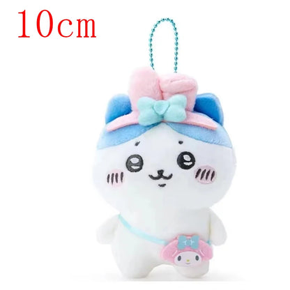 Self-deprecating Bear Chiikawa Sanrioi hachiware Plush Toy Co-branded Doll Pendant Cute Jiyi Xiaohachi Usaki Bedroom Ornaments Beauty World Shop