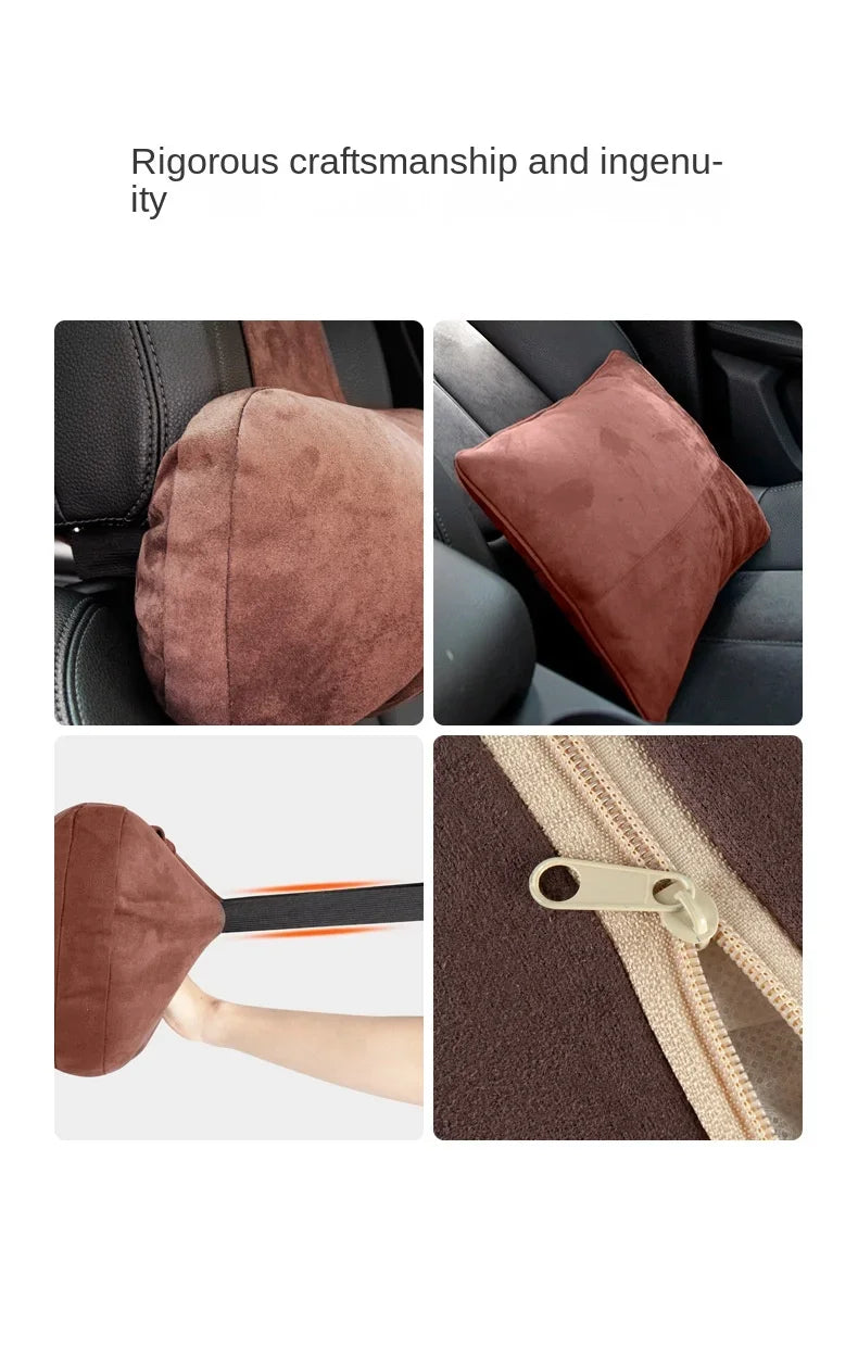 Car Headrest Neck Support Seat / Maybach Design S Class Soft Universal Adjustable Car Pillow Neck Rest Cushion High Quality Beauty World Shop