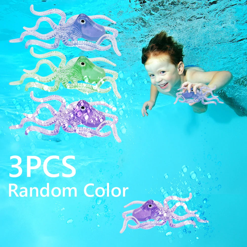 Kids Diving Game Toys Set Underwater Diving Toys Cartoon Pool Throwing Toys Water Sports Toy Set Swimming Pool Accessories Beauty World Shop