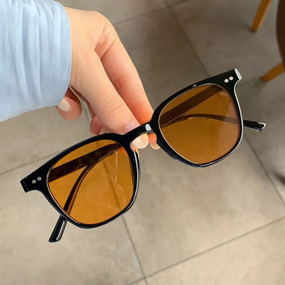New Vintage Luxury Sunglasses for Women & Men, Square & Small Round Frame Fashion Eyewear, Classic UV Protection Sun Glasses Beauty World Shop