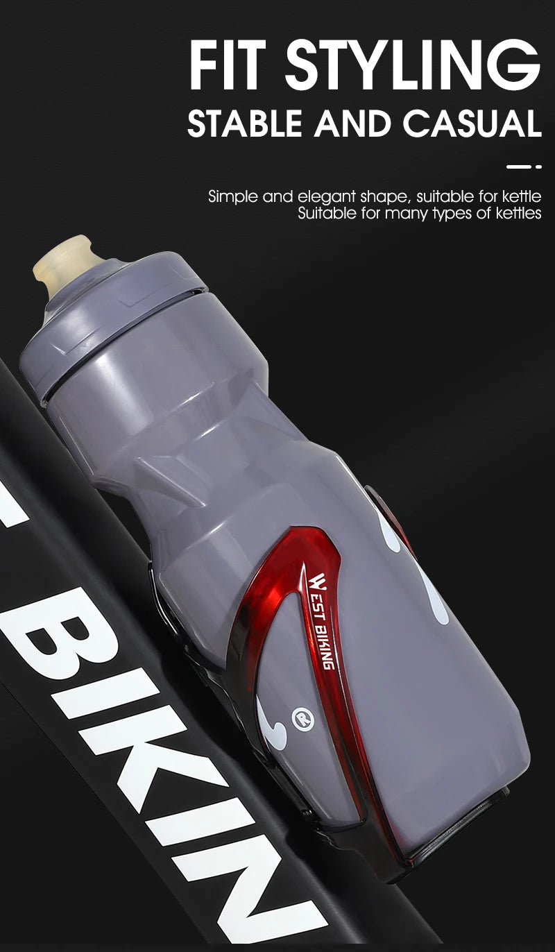 WEST BIKING Bicycle Water Bottle Cage Colorful Gradient Cycling Bottle Holder Ultralight MTB Road Bike Water Bottle Bracket Beauty World Shop