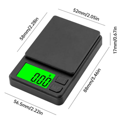 Precision Pocket Scale 1000g X 0.1g - Digital Gram, Food, Jewelry, Ounces/Grains Scale with Backlit LCD - Mini Scale for Travel Beauty World Shop