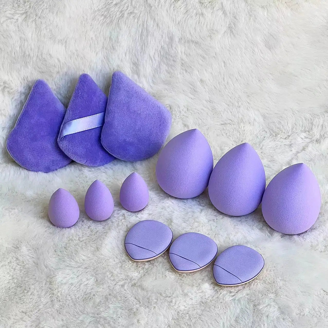 12pc Makeup Sponge Blender Beauty Egg Set Foundation Sponges Liquid Cream Cosmetic Puff Women Make Up Accessories Cosmetics Tool Beauty World Shop