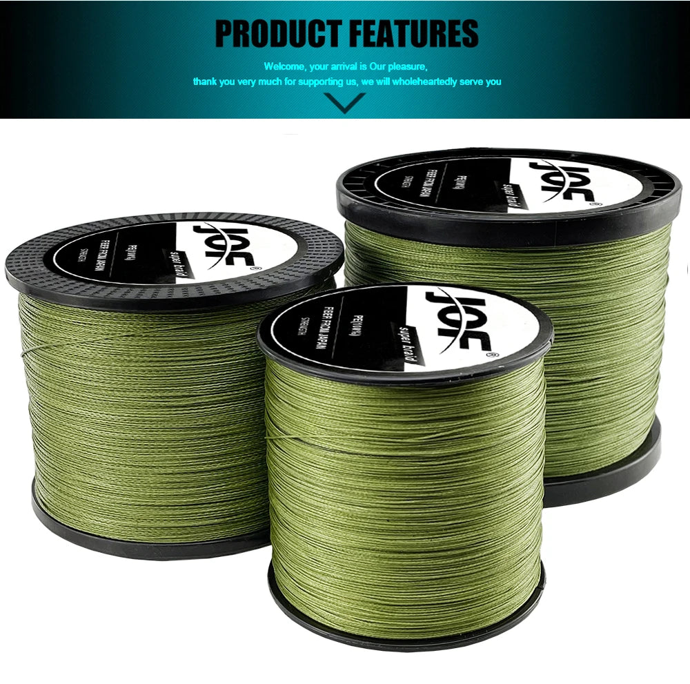 JOF 4 Strands Braided Fishing Line Multifilament 300M 500M 1000M Carp Fishing Japanese Braided Wire Fishing Accessories Pe Line Beauty World Shop