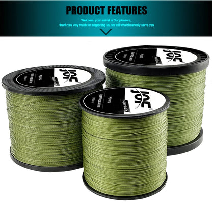 JOF 4 Strands Braided Fishing Line Multifilament 300M 500M 1000M Carp Fishing Japanese Braided Wire Fishing Accessories Pe Line Beauty World Shop