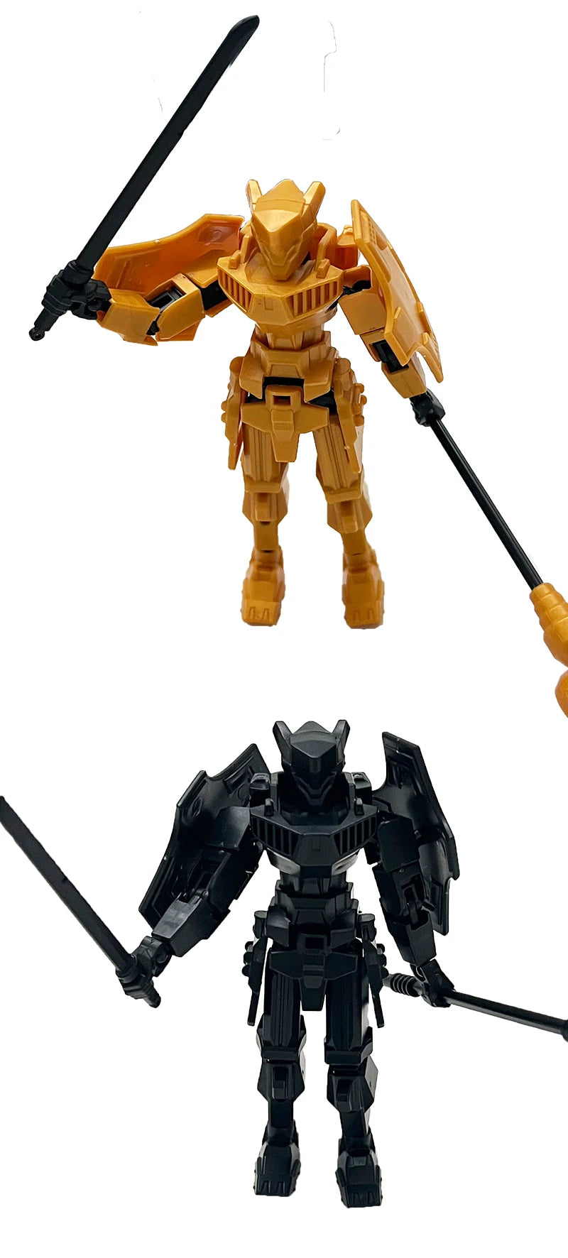 Multi-Jointed Movable Shapeshift Robot Warrior 3D Printed Knight Mannequin Dummy Toys Kids Adults Parent-children Games gifts Beauty World Shop