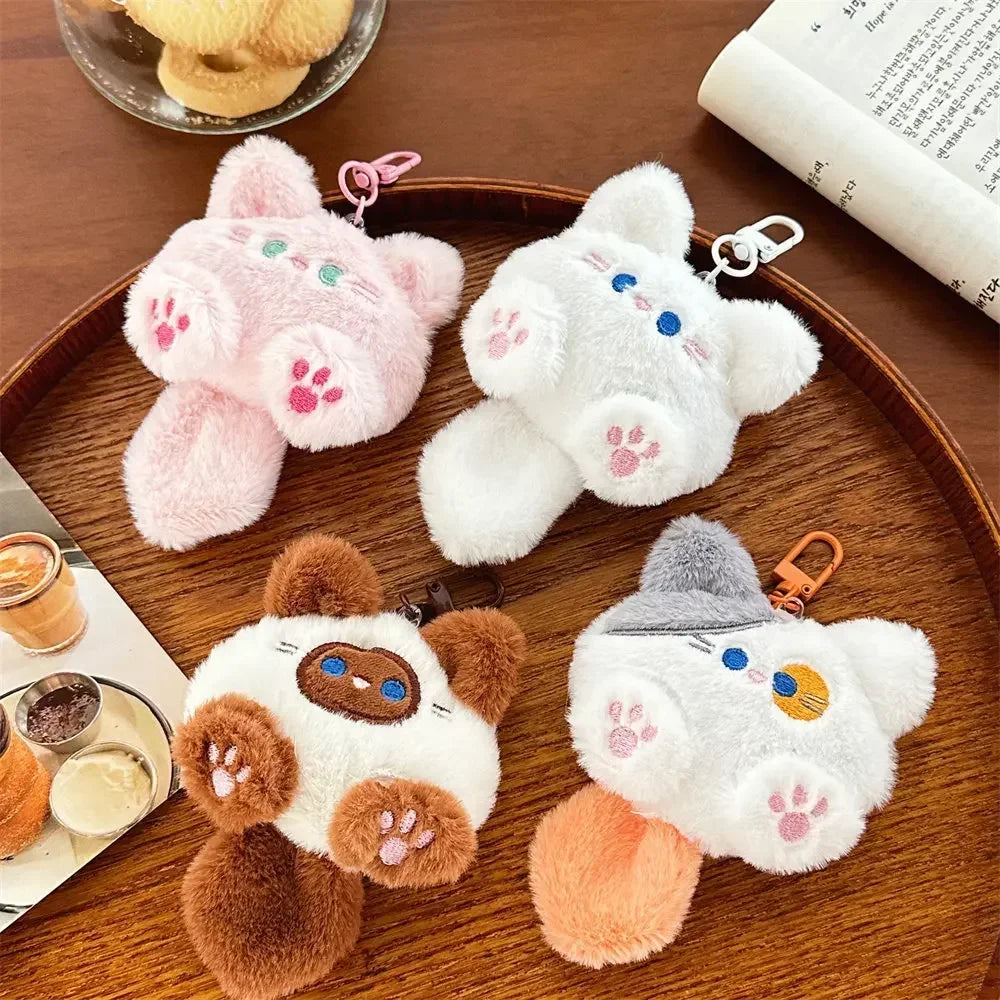 Adorable Soft Plush Cat Keychain – Cute Backpack Charm for Girls, Couples Gift, Bag & Purse Decoration Beauty World Shop
