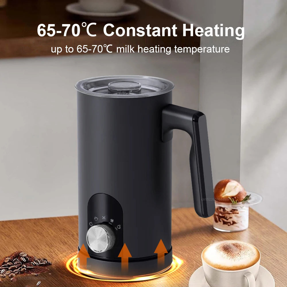 Electric Milk Frother Milk Foam Machine Automatic Milk Foamer for Cappuccino Coffee Latte 5in1 Electric Milk Frother Foam Maker Beauty World Shop