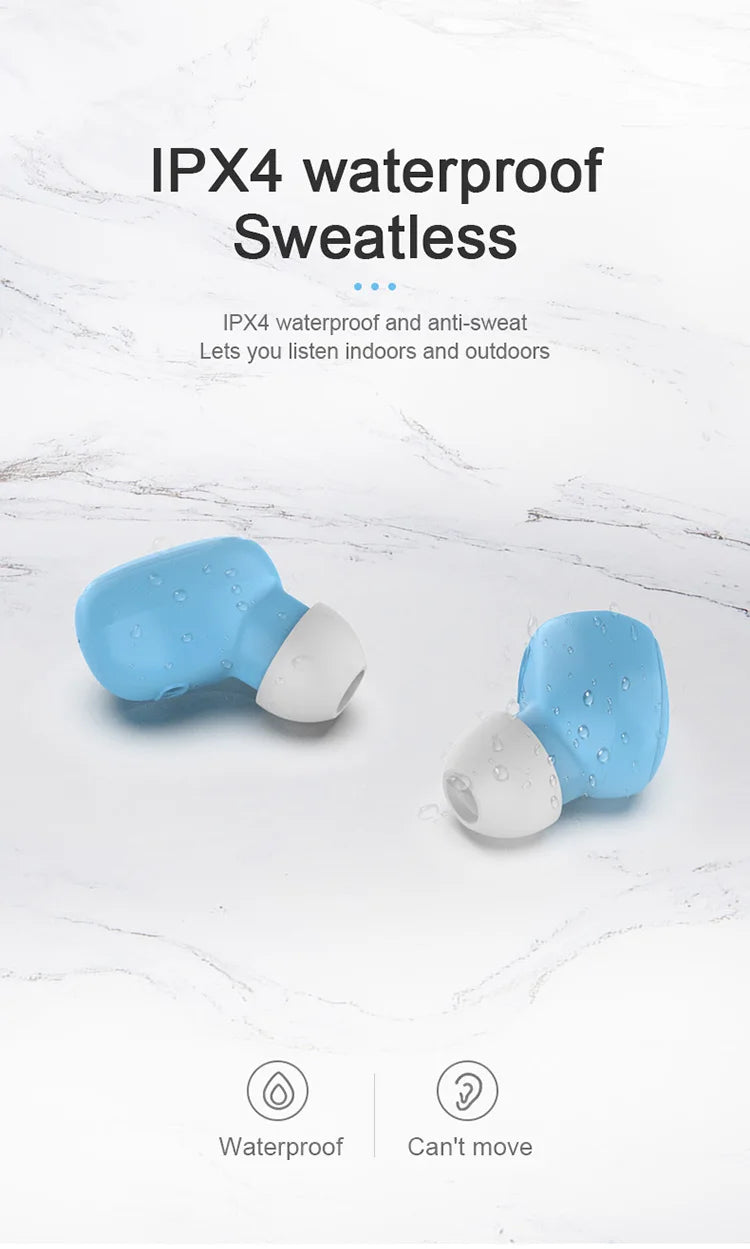 Original A6S TWS Headset Wireless Earphones Bluetooth Headphones Sport Stereo Fone Bluetooth Earbuds for Xiaomi Huawei iPhone Beauty Fashion