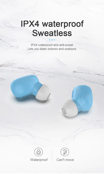 Original A6S TWS Headset Wireless Earphones Bluetooth Headphones Sport Stereo Fone Bluetooth Earbuds for Xiaomi Huawei iPhone Beauty Fashion