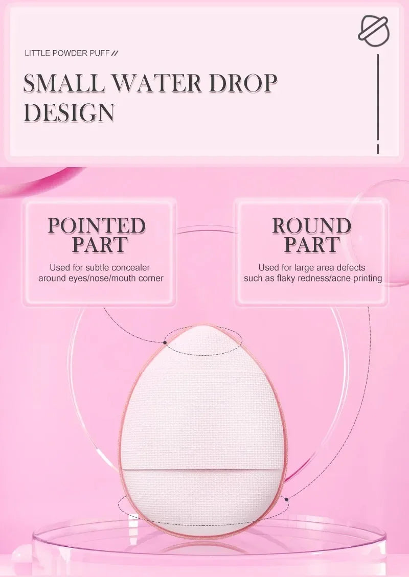 5/10Pcs Mini Finger Puff Foundation Small Air Cushion Powder Sponge Face Concealer BB Cream Cosmetic Applicator Makeup Tools Beauty World Shop