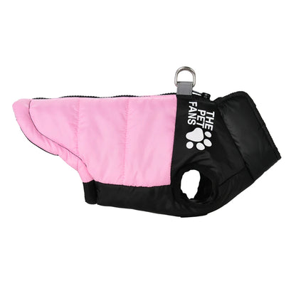 Warm Dog Coat for Small Medium Dogs Cat Autumn Winter Reflective Print Puppy Jacket Costume Chihuahua Pug Dachshund Pet Clothing