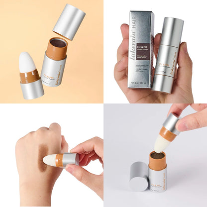 Waterproof Hairline & Root Concealer Pen – Instant Grey Coverage with Easy Blend Powder Stick for Normal Hair Beauty World Shop