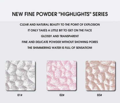 LEEINTO color-glowing high-gloss powder pearlescent powder brightens up the make-up eye shadow disc Beauty Trend Shop