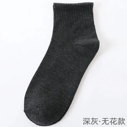 Men's Mid-Calf Cotton Socks 10/5/3 Pairs | Soft Breathable All-Season Crew Socks Solid Color for Daily Work, Sports &Casual Wear Beauty World Shop