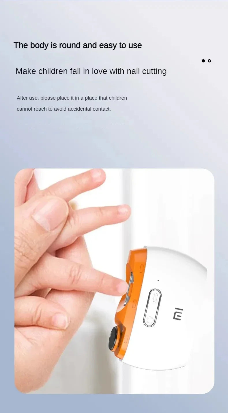 Xiaomi Electric Nail Clippers Mijia Automatic Polished Armor Trim Nail Clipper Smart Home Suitable for Children Nail Trimming