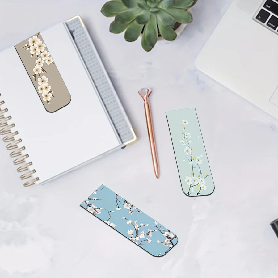 12pcs Magnetic Bookmarks For Women Flower Planner Magnetic Bookmark Assorted Book Magnets Page Markers Clip Magnetic Bookmarks Beauty World Shop
