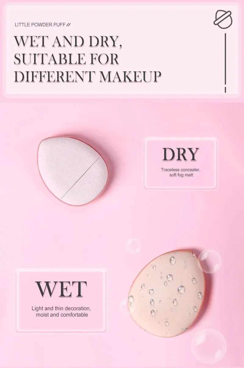 5/10Pcs Mini Finger Puff Foundation Small Air Cushion Powder Sponge Face Concealer BB Cream Cosmetic Applicator Makeup Tools Beauty World Shop
