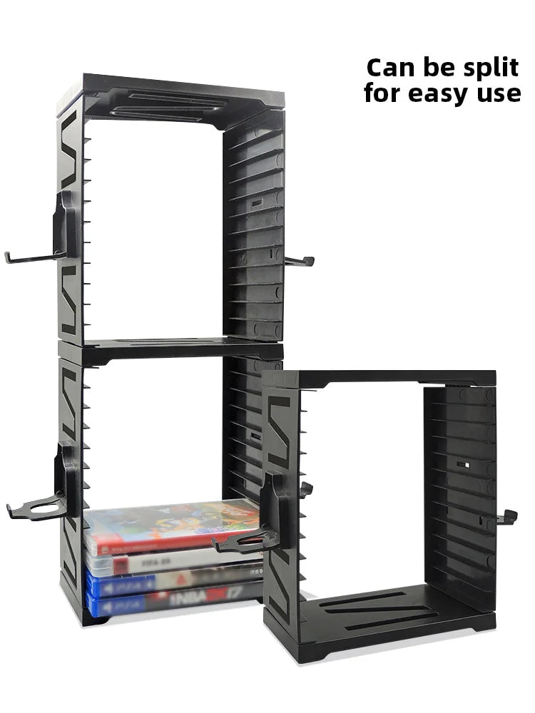 DATA FROG Host Disc Double-layer Storage Box Holder For PS5/PS4/Switch Disc Shelf for Xbox Series X Holder Accessories Beauty World Shop