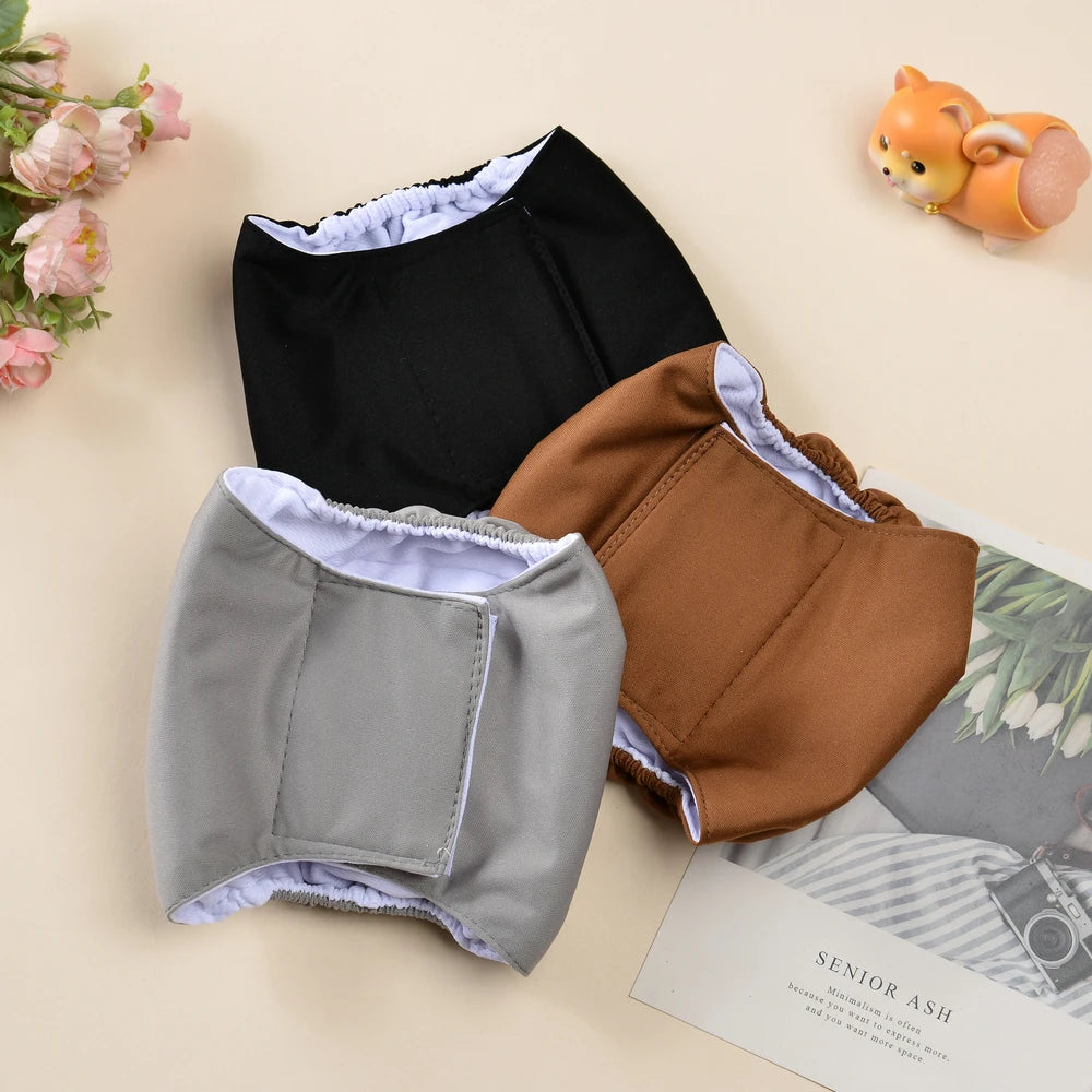 4 Pcs Washable Male Dog Cloth Diaper For Small Dogs Reusable Pet Physiological Pants Breathable Puppy Nappy Belly Band Diaper Beauty World Shop