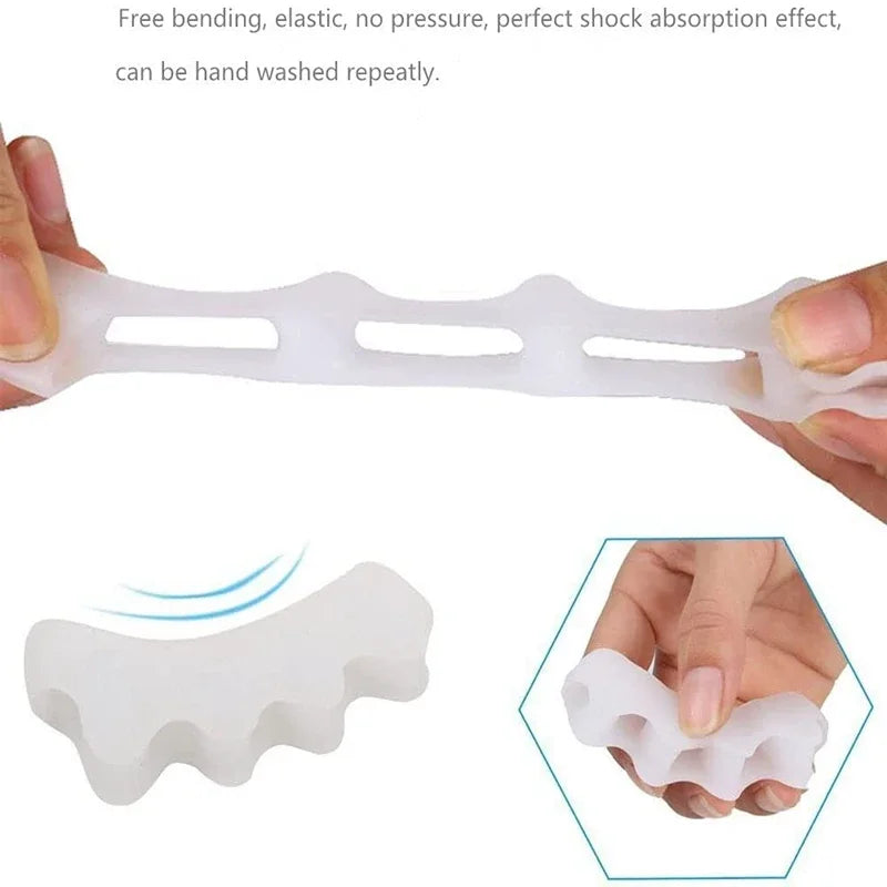 Protective Toe Separator Suitable Bunion Yoga Gel Silicone Hammer Toes Corrector for Women Men Straighteners Overlapping 1 Pair Beauty Trend Shop