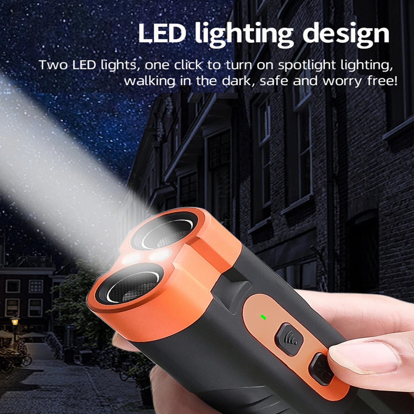 2025 Dual Head Ultrasonic Dog Repeller USB Rechargeable Dog Training Device High-Power Anti Bark Device with LED Flashlight Beauty World Shop