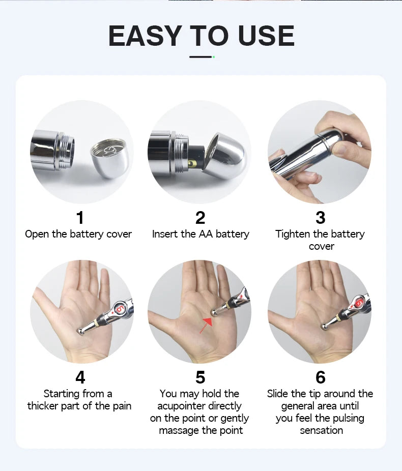Electronic Acupuncture Pen Acupuncture Point Pen Acupuncture Point Pen Meridian Energy Meridian Pen Massage Pen Acupuncture Acup Beauty World Shop