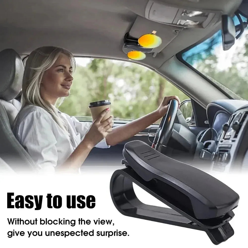 2PCS Universal Car Auto Sun Visor Glasses Box Sunglasses Clip Card Ticket Holder Fastener Pen Case Eyeglasses Clips Accessories Beauty World Shop