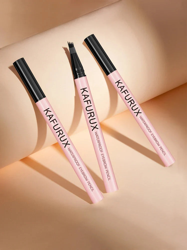 6 Colors 1PC Brown Eyebrow Pen Waterproof 4 Split Tip Black Eyebrows Pencil Liquid Eye Brow Makeup Lasting Cosmetic for Gifts Beauty Trend Shop