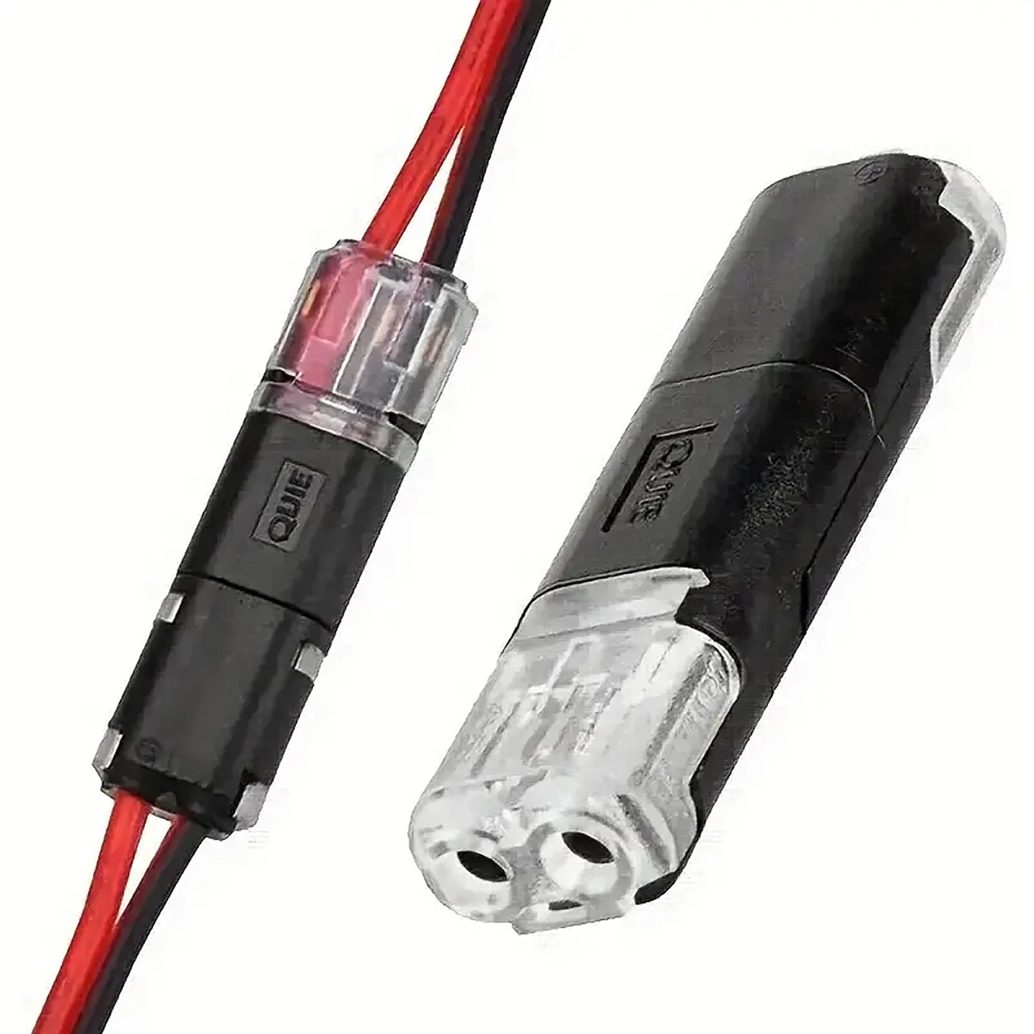 20/50/100 Pack of H2 2-Pin Pluggable Wire Connectors, Nylon-Insulated Copper Quick-Connect Terminal Blocks, Suitable for Low-Voltage Cables, No Power Mode Required, No Electronic Components Beauty World Shop