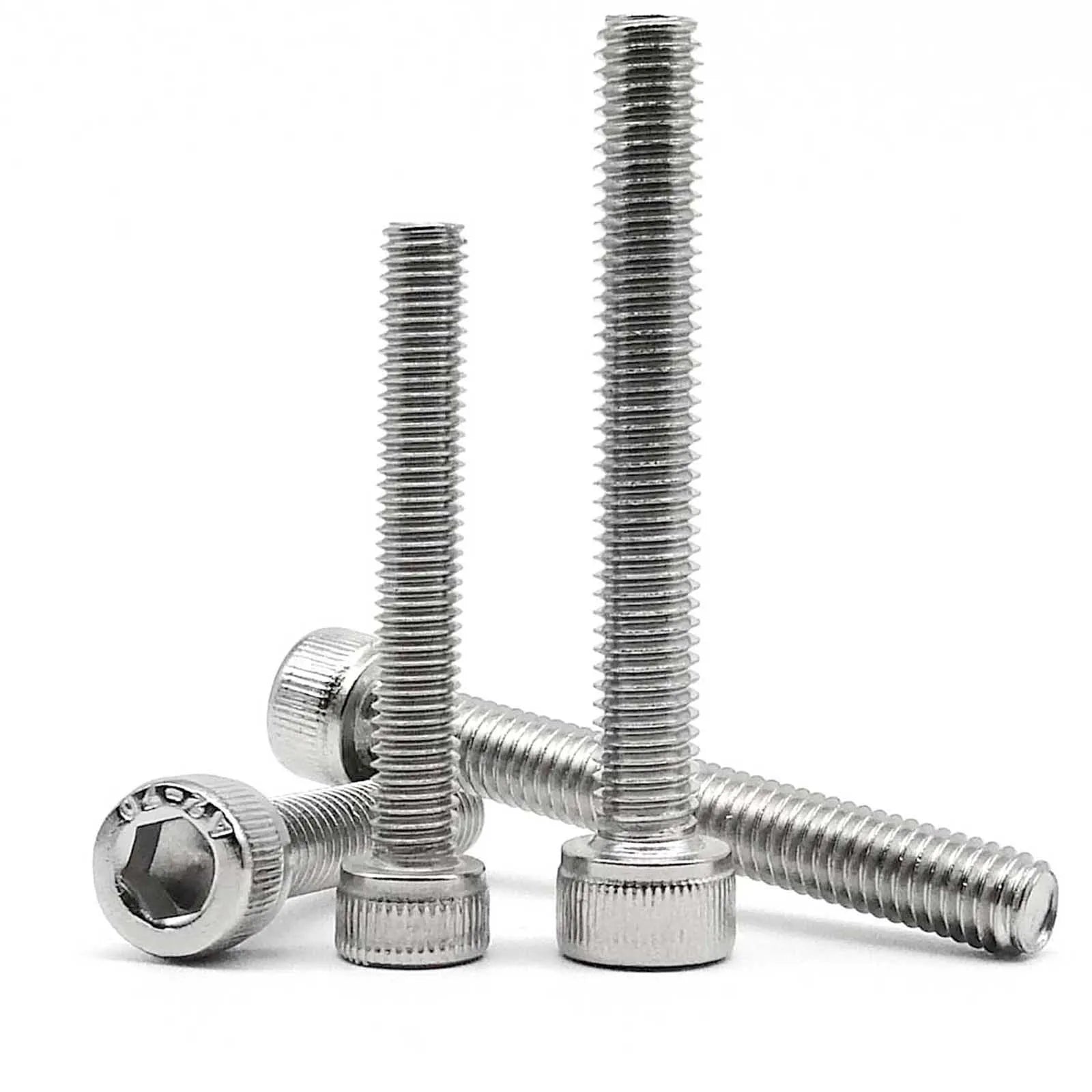 M2 M2.5 M3 M3.5 M4 M5 M6 M8 Over Ultra Long 200mm 304 A2-70 Stainless Steel DIN912 Allen Hexagon Hex Socket Head Cap Bolt Screw Beauty World Shop