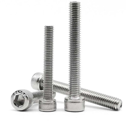M2 M2.5 M3 M3.5 M4 M5 M6 M8 Over Ultra Long 200mm 304 A2-70 Stainless Steel DIN912 Allen Hexagon Hex Socket Head Cap Bolt Screw Beauty World Shop