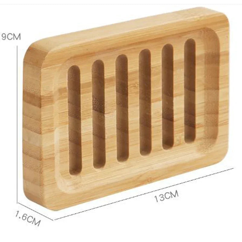 Bamboo Case Tray Wooden Prevent Mildew Drain Soap Box Natural Bamboo Dishes Bath Soap Holder Container Bathroom Washroom Tools Beauty World Shop