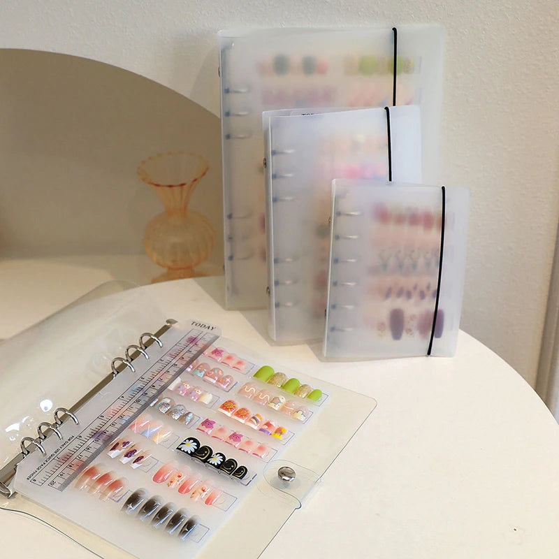 Nail Art Piece Storage Book Large Capacity Exhibition Photo Album Card Clip Display Board DIY Simple Album Storage Book Beauty World Shop