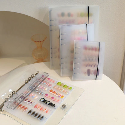 Nail Art Piece Storage Book Large Capacity Exhibition Photo Album Card Clip Display Board DIY Simple Album Storage Book Beauty World Shop