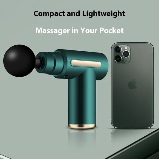 New Upgraded Portable Massage Gun Deep Tissue Muscle Relief Rechargeable Battery, Ideal For Back & Neck,Gift For Everyon Beauty World Shop