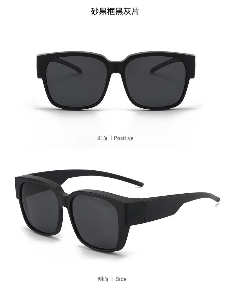 New Fashion Polarized Sunglasses Cover Over Myopia Prescription Glasses Portable Men Women Vintage Fishing Driving Eyewear Beauty World Shop