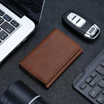 Men Magsafe Card Holder Unisex PU Leather Magnetic Cardholder Card Bag Wallet for Apple for Phone 16 15 14 13 12 Pro Max Mini Beauty World Shop