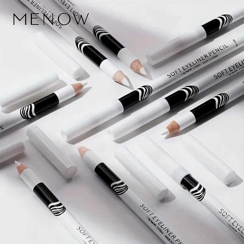 Wooden Rod White Inner Eyeliner Pen Eyelid Under Crease Pen Matte White Pen Beauty Eyeliner Easy Coloring Beauty Trend Shop