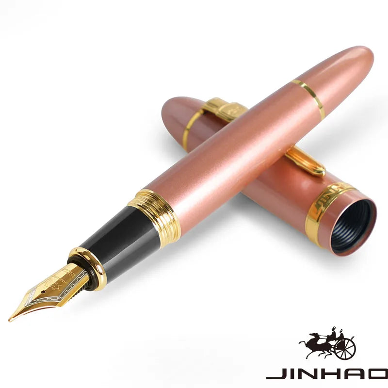 1 PCS JINHAO 159 Classic Design SIlver Trim Calligraphy Iridium Business Pen With Converter Beauty World Shop