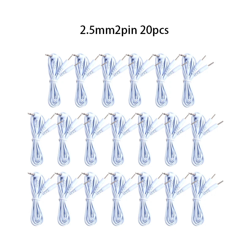 2/4 Pins Head 2.5/3.5mm Plug Type Electrode Cable Line Wire For Tens Acupuncture Electrical Nerve Muscle Stimulator Beauty World Shop