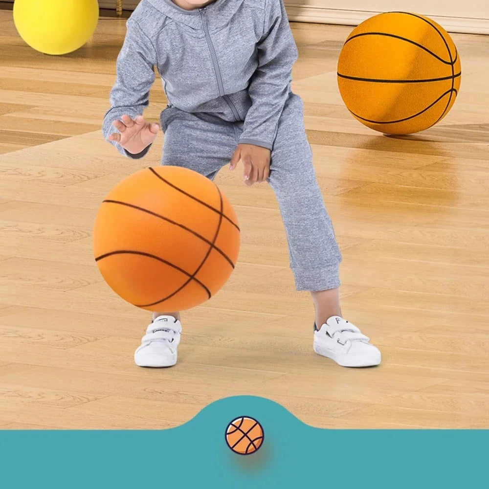 Foam Basketball Kids Silent Basketball Bouncing Mute Silent Ball Bounce Squeezable Mute Bouncing Basketball Beauty World Shop