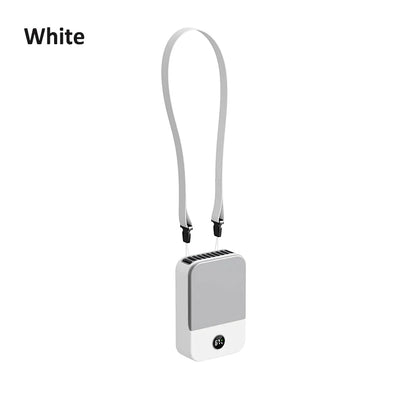 Waist Fan Portable Outdoor Mini Hanging Neck Fan 3 Gear Strong Wind Bladeless Waist Neck Fan Air Cooler USB Fan 2000Mah Beauty World Shop