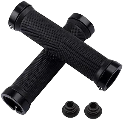 Bicycle Rubber Grips Alloy Lock Non-Slip Rubber Bicycle Handlebar Grips Double Aluminum Lock on Locking Bicycle Handlebar Grips Beauty World Shop